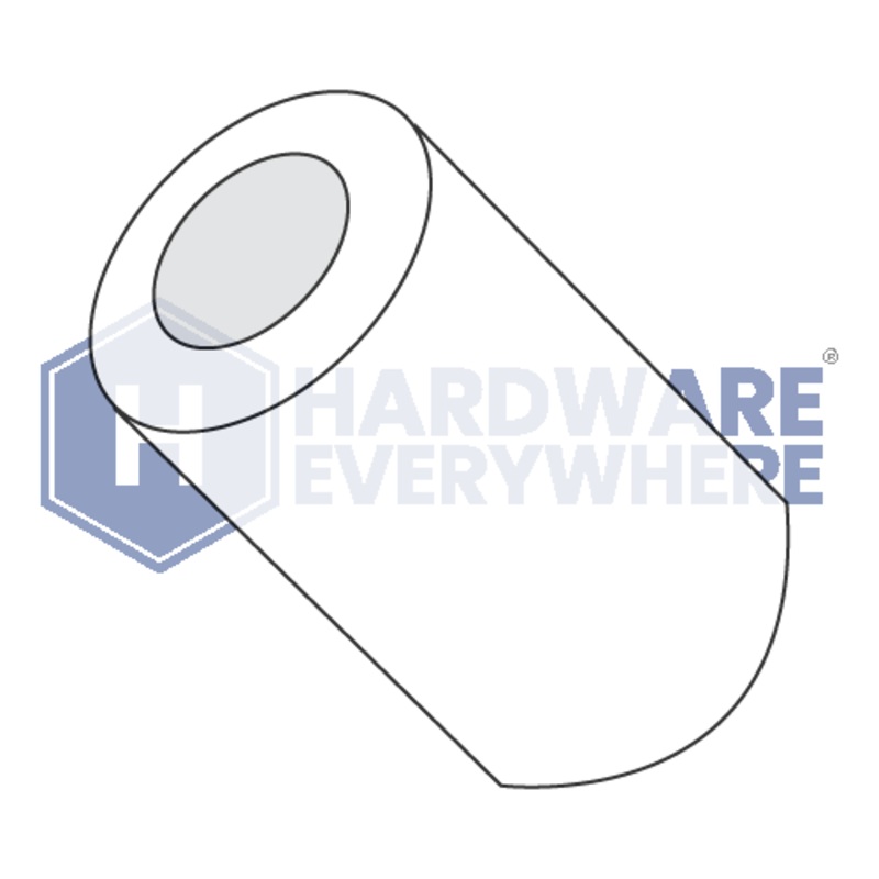 4 x 7/16 ROUND SPACERS / Nylon / Natural White FUL163378748657