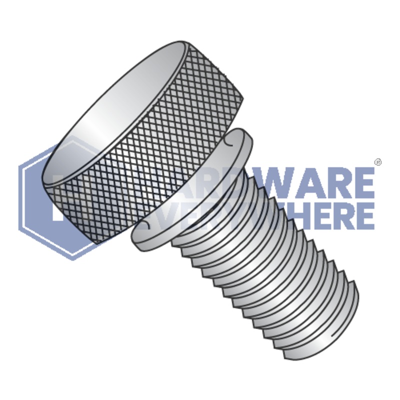 8-32 x 9/16 KNURLED THUMB SCREWS / 18-8 Stainless Steel / Plain FUL163378749043