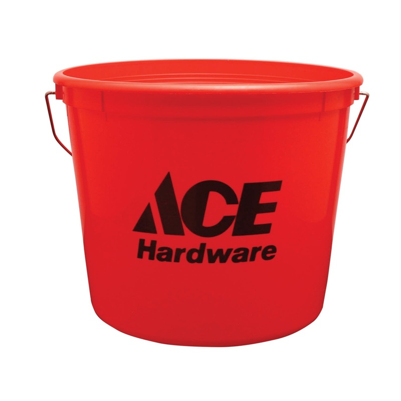 ACE 05QA5518024 Bucket, 5 qt Capacity, Red, Plastic