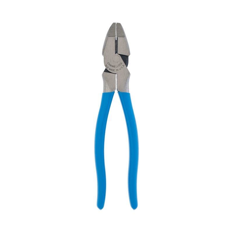 CHANNELLOCK 368 Lineman's Plier, 8.38 in OAL, 1.41 in L Jaw, Cross Hatched Jaw