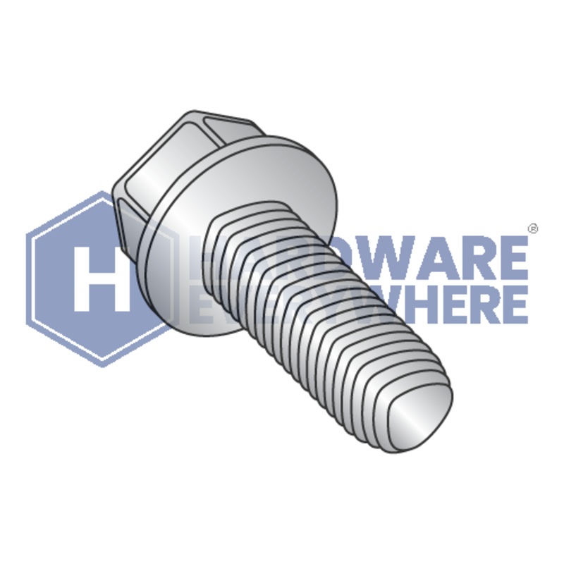 3/8-16 X 3/4 Thread Forming Screws / Unslotted / Hex Washer Head / 410 Stainless / Plain / Taptite Alternate