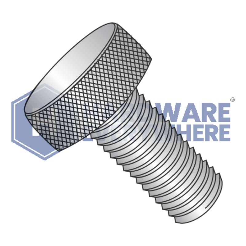 4-40 x 5/16 KNURLED THUMB SCREWS / 18-8 Stainless Steel / Plain FUL163378749090