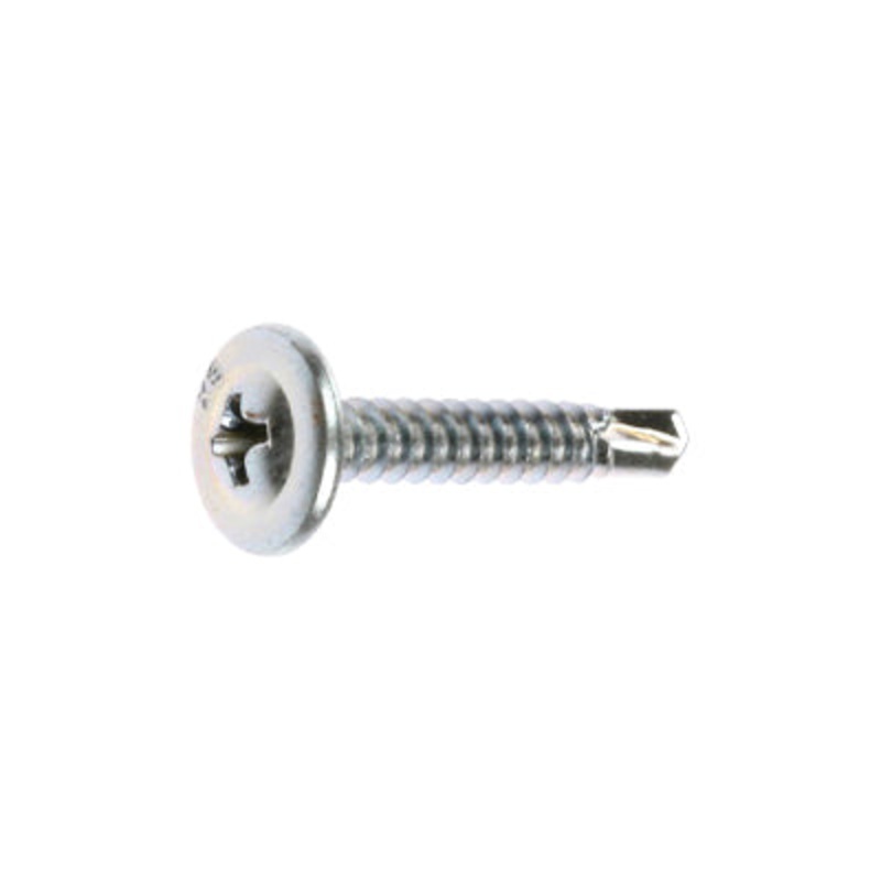 Teks 21528 Lath Screw, #8 Thread, 1 in OAL, Modified Truss Head, Climacoat-Coated/Zinc-Plated