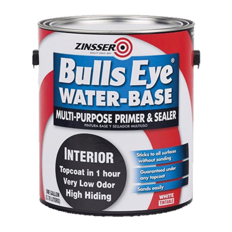 ZINSSER 02241 Primer and Sealer, Water Base, White, 83 g/L VOC, 1 gal