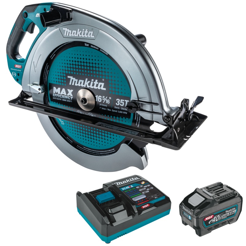 MAKITA 40V max XGT Brushless Cordless 165/16" Circular Saw Kit, AWS Capable (5.0Ah) GSH06T1