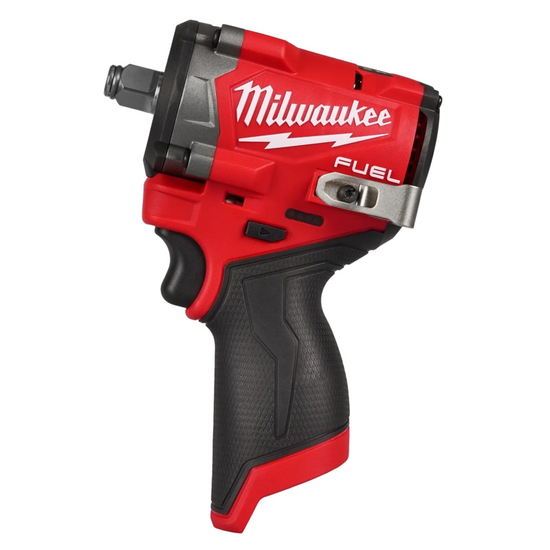 MILWAUKEE M12 FUEL Stubby 1/2" Impact Wrench (Tool Only) + FREE MILWAUKEE M12 REDLITHIUM XC3.0 Battery (2 PACK)