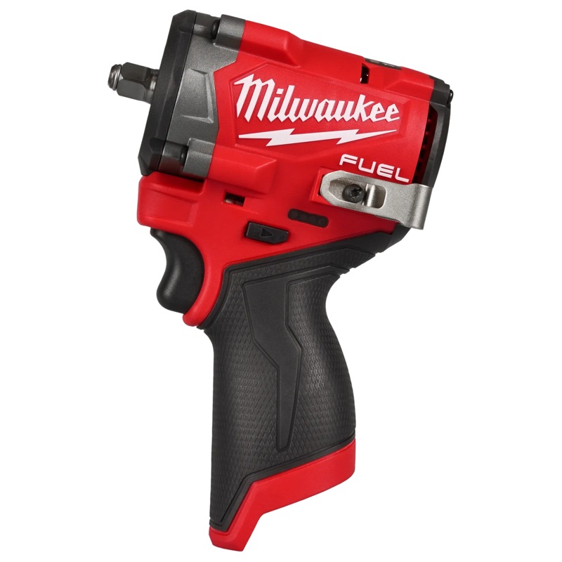 MILWAUKEE M12 FUEL Stubby 3/8" Impact Wrench (Tool Only) + FREE MILWAUKEE M12 REDLITHIUM XC3.0 Battery (2 PACK)