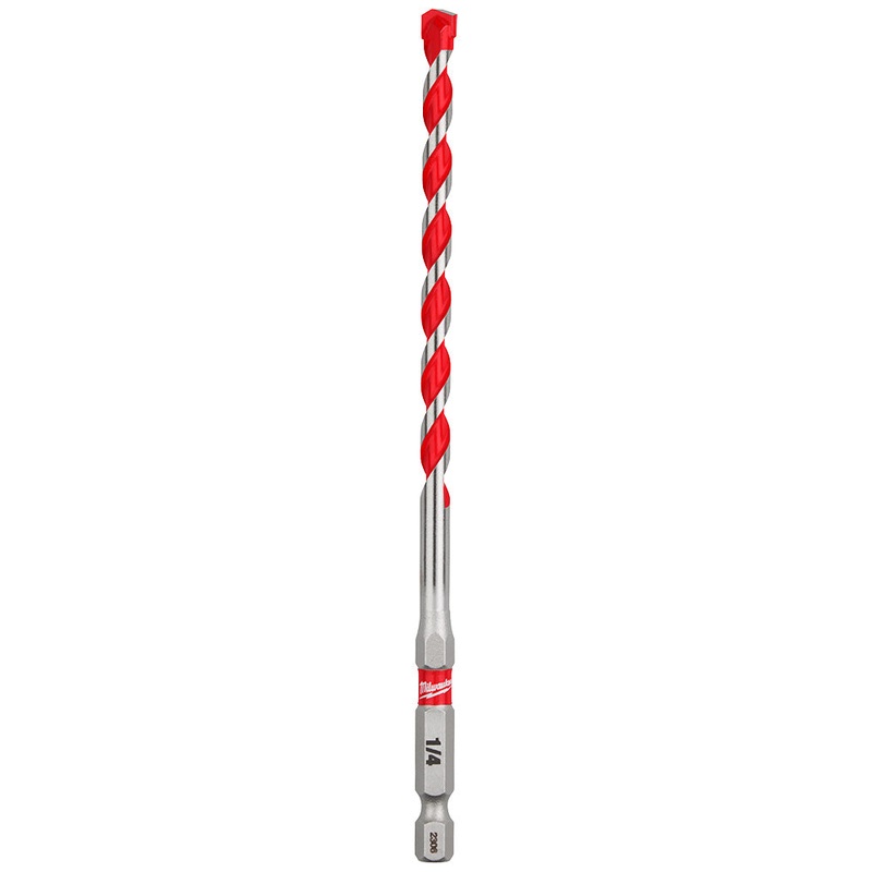 1/4" x 4" x 6" SHOCKWAVE Impact Duty Carbide Hammer Drill Bits Bulk 25