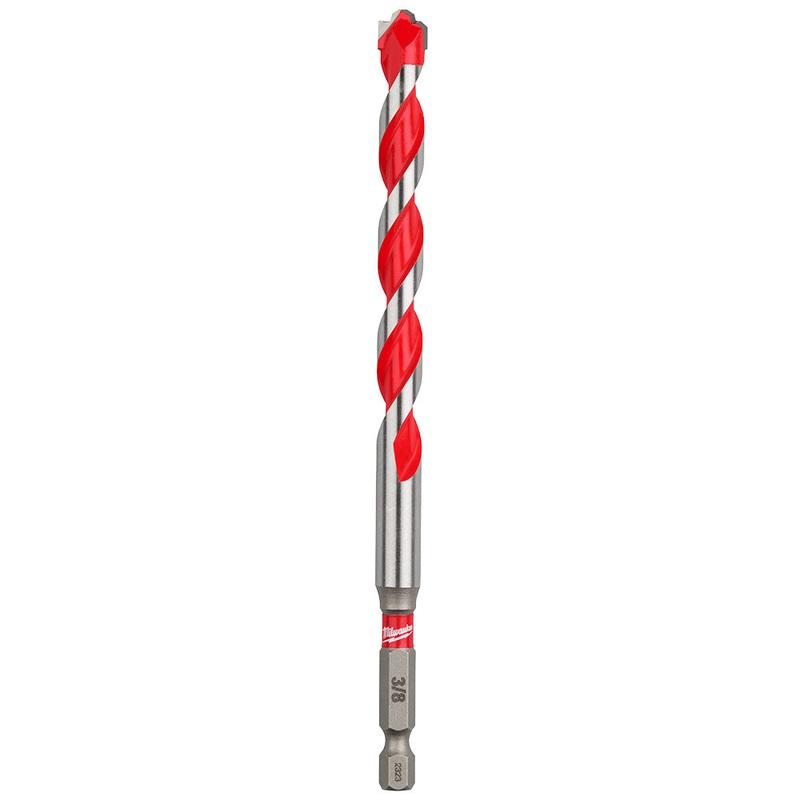 3/8" x 4" x 6" SHOCKWAVE Impact Duty Carbide Hammer Drill Bits with POWER TIP Bulk 25