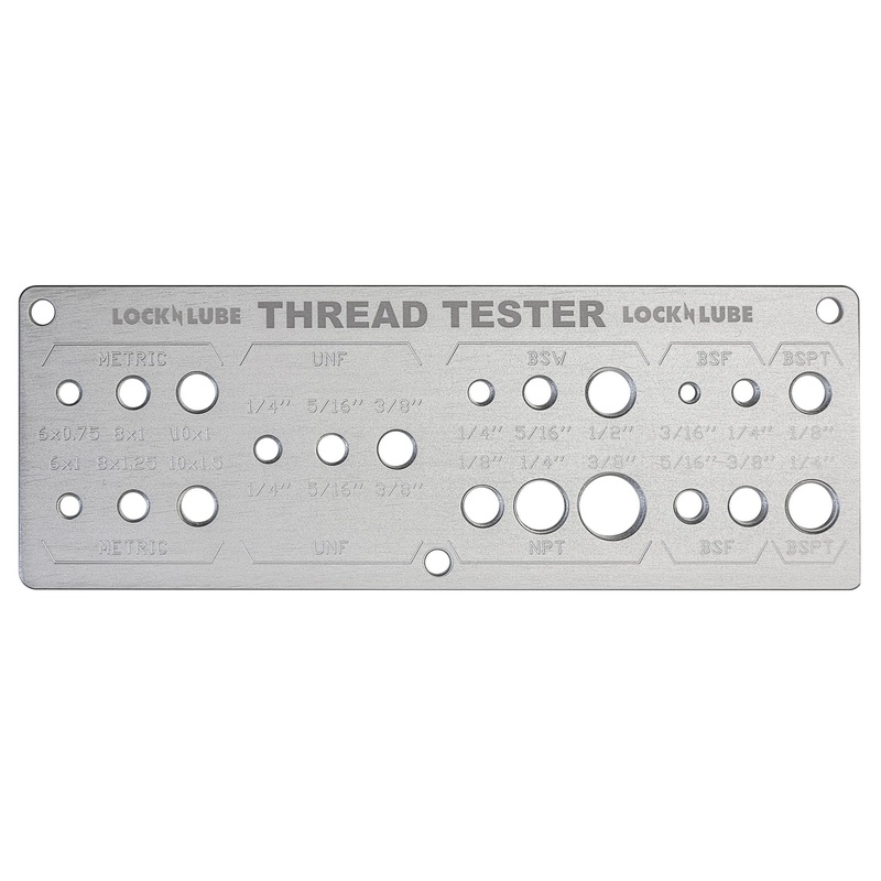 LOCKNLUBE Grease Fitting Thread Tester