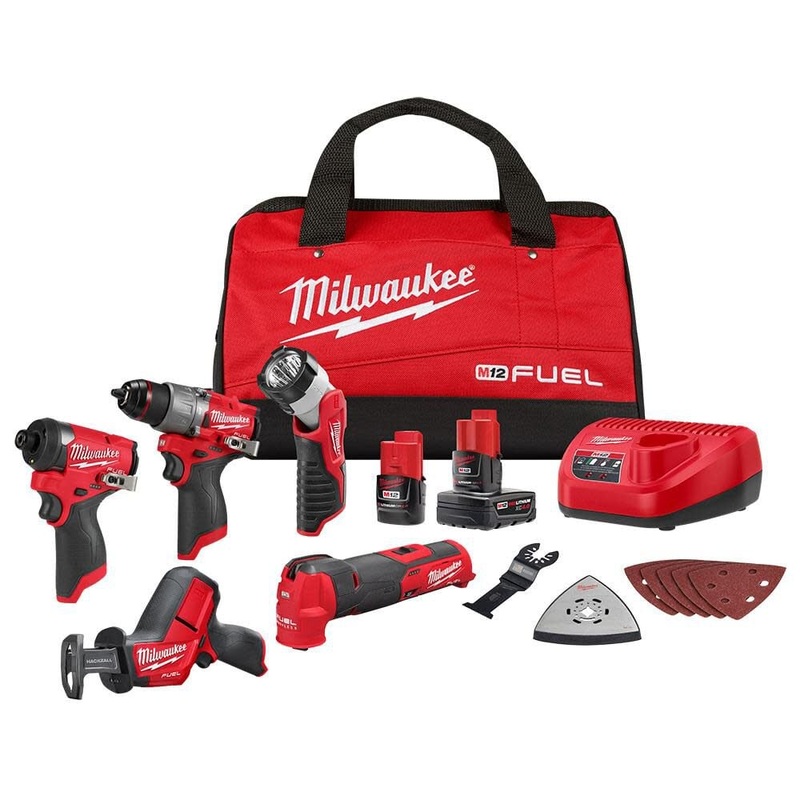 MILWAUKEE M12 FUEL 5-Tool Combo Kit