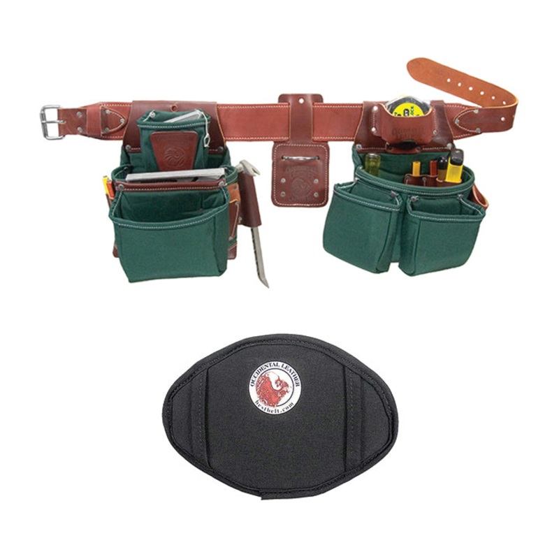 OCCIDENTAL LEATHER OxyLights Framer Tool Belt Package w/ Double Outer Bag & FREE Belt Buddy