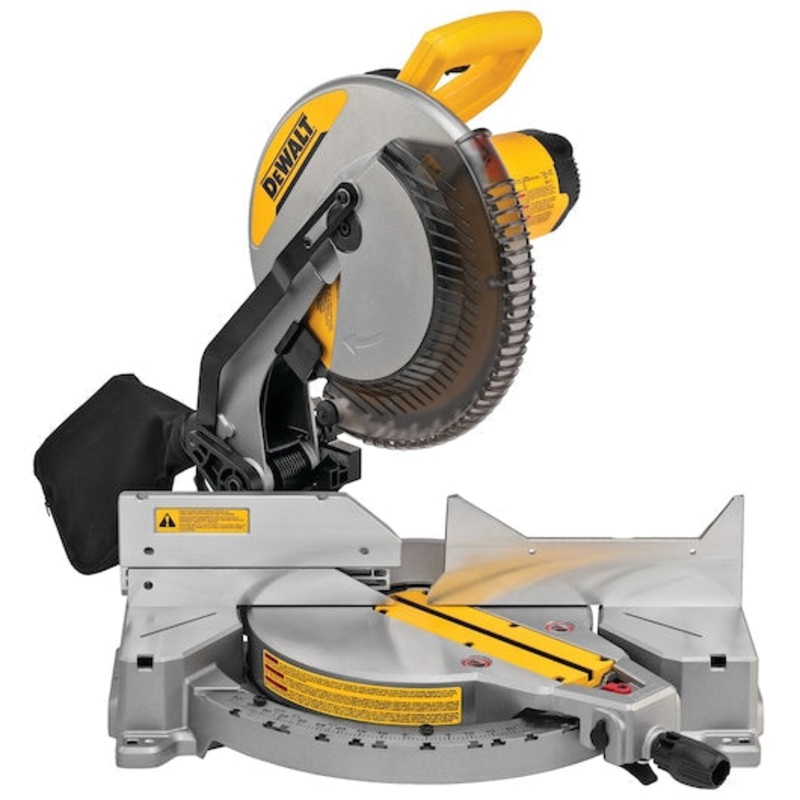 DEWALT 12-Inch Miter Saw, 15-Amp, Single Bevel, Compound