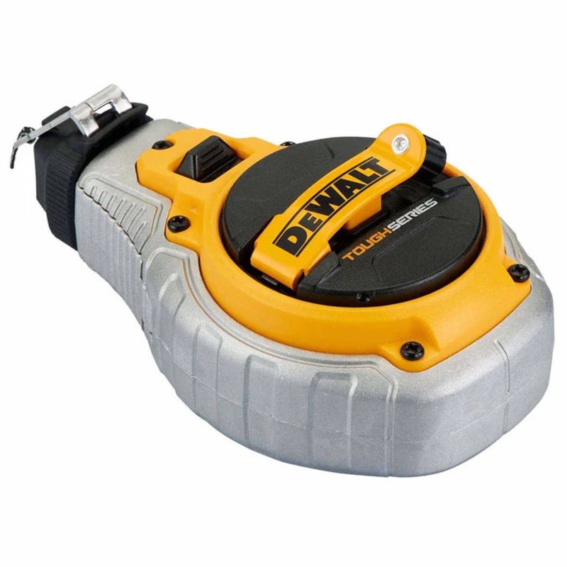 DeWalt DWHT48335RC TOUGHSERIES Chalk Reel Kit- 6:1 Gear System/Red Chalk for High-Visibility Marking