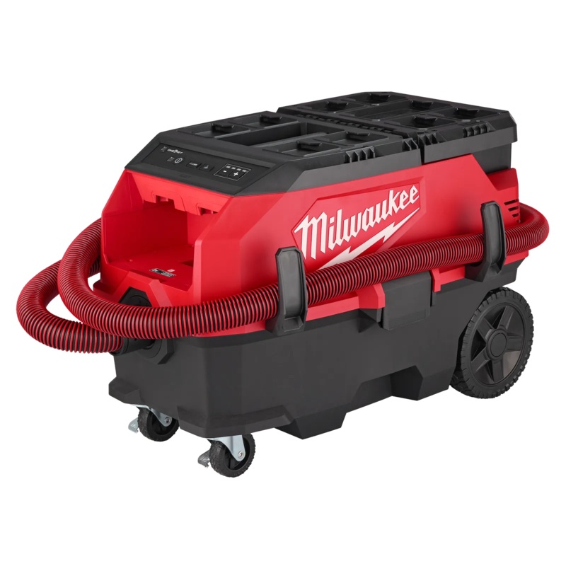 MILWAUKEE 0888-20 M18 FUEL 9 Gallon Dual Battery Dust Extractor w/ PACKOUT Compatibility and VACLINK