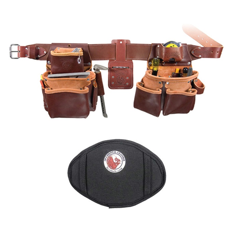 OCCIDENTAL LEATHER Pro Framer Tool Belt Set w/ Double Outer Bag & FREE Belt Buddy