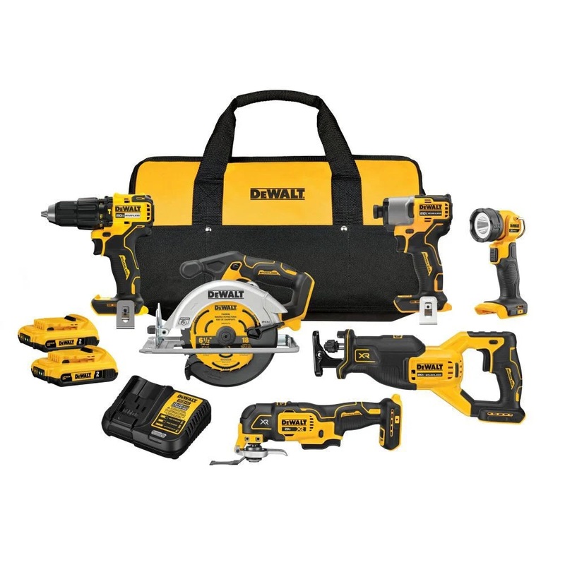 DEWALT 20V MAX* Brushless 6-Tool Combo Kit