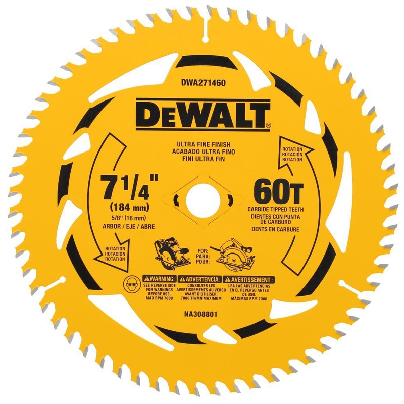 DEWALT 7-1/4 in. 60T Circular Saw Blade