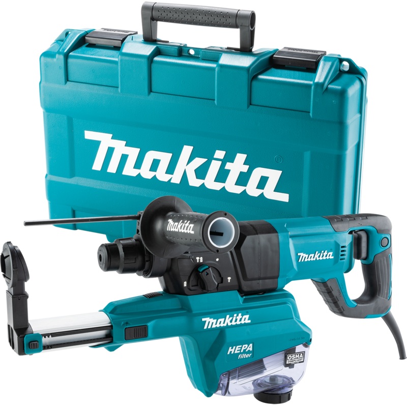 MAKITA 1" SDSPLUS AVT Rotary Hammer, w/ HEPA Dust Extractor (DHandle)