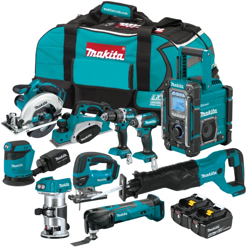 MAKITA 10 PC. 18V LXT Wood Working Combo Kit