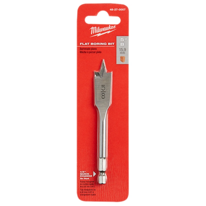 MILWAUKEE 4.5" Flat Boring Bits