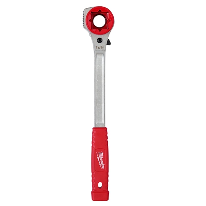MILWAUKEE Lineman's High-Leverage Ratcheting Wrench w/ Milled Strike Face
