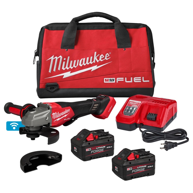 MILWAUKEE M18 FUEL 4-1/2"-6" Variable Speed Braking Grinder, Paddle Switch Kit