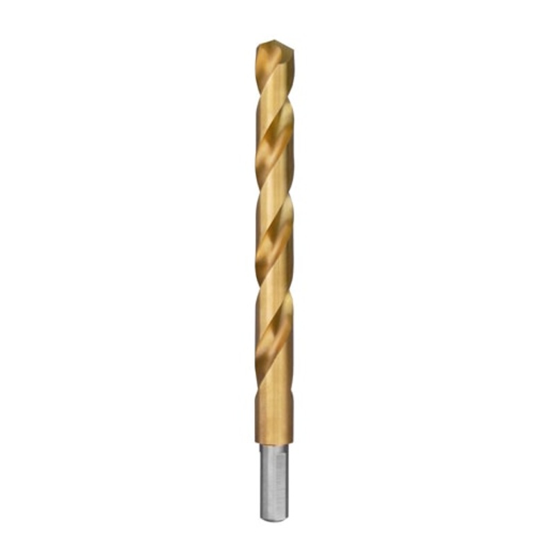 MILWAUKEE THUNDERBOLT Titanium Coated Drill Bits, 3/8" Reduced 3-Flat Shank