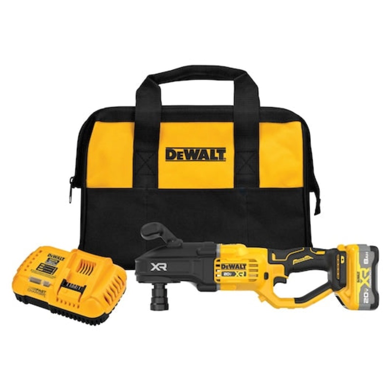 DEWALT 20V MAX* XR Brushless Cordless 7/16 in. Quick Change Compact Stud & Joist Drill Kit with XR POWERPACK