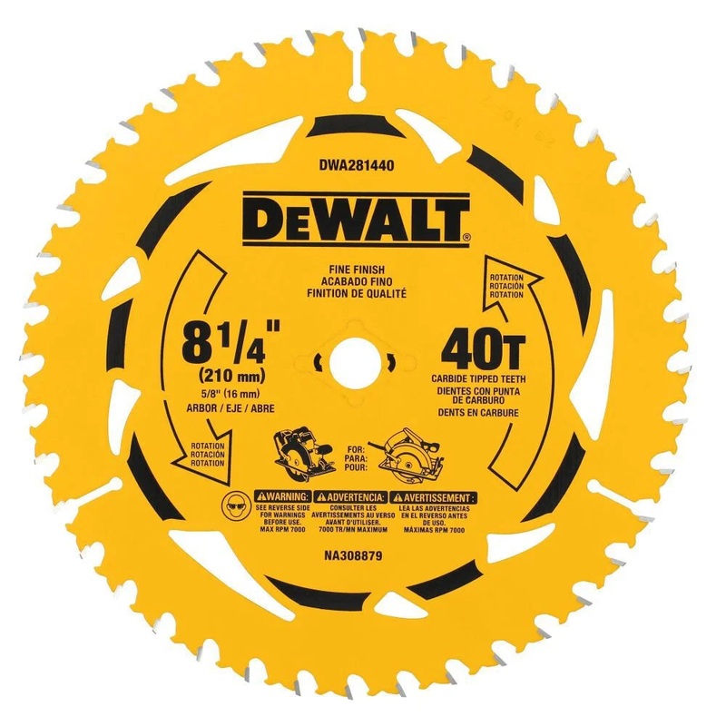 DEWALT 8-1/4 in. 40T Circular Saw Blade