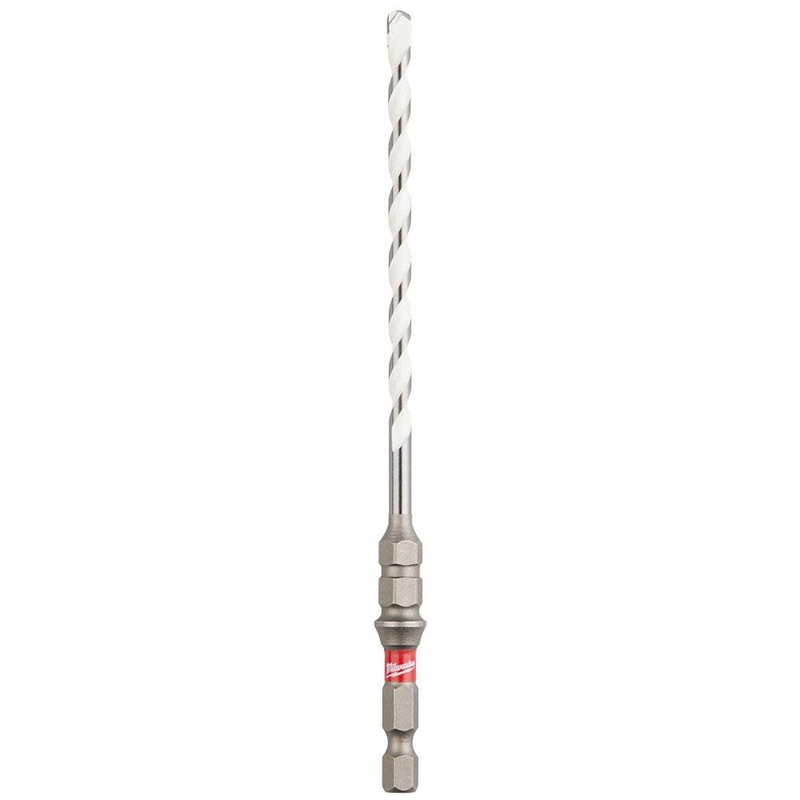 MILWAUKEE 3/16" X 6" SHOCKWAVE IMPACT DUTY Carbide Multi-Material Drill Bit For Concrete Screws