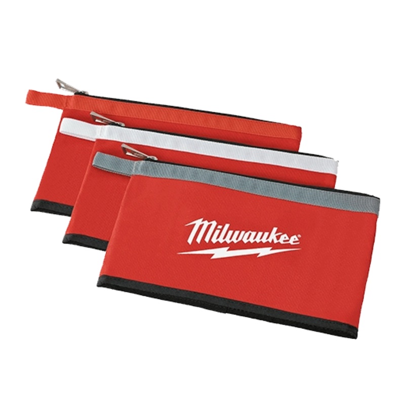 MILWAUKEE Zipper Pouches (3 PACK)