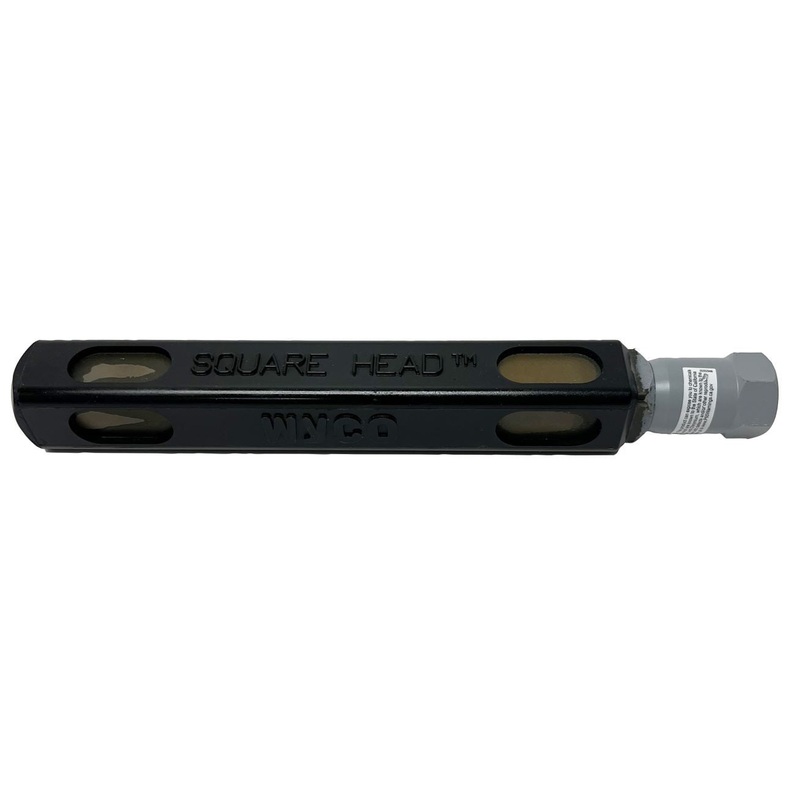 WYCO 1-3/4" Polyurethane Coated Square Vibrator Head