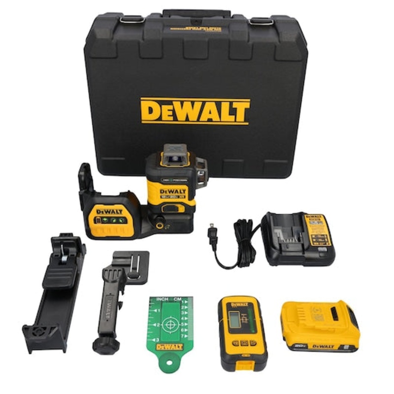 DEWALT 20V MAX* XR 3 x 360 High Precision Green Laser