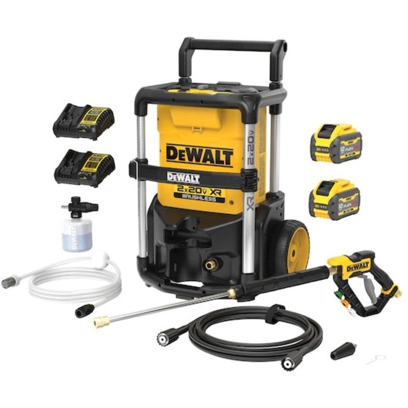 DEWALT 2X20V MAX* 1600 MAX PSI** Brushless Pressure Washer Kit with FLEXVOLT