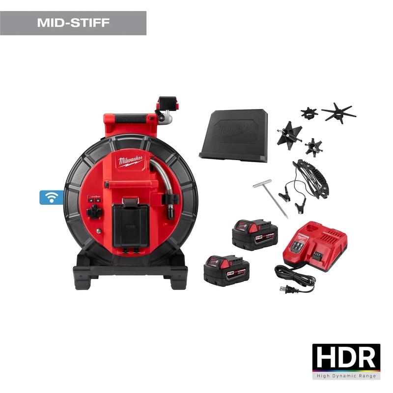 MILWAUKEE M18 120 Mid-Stiff Modular Pipeline Inspection System Kit