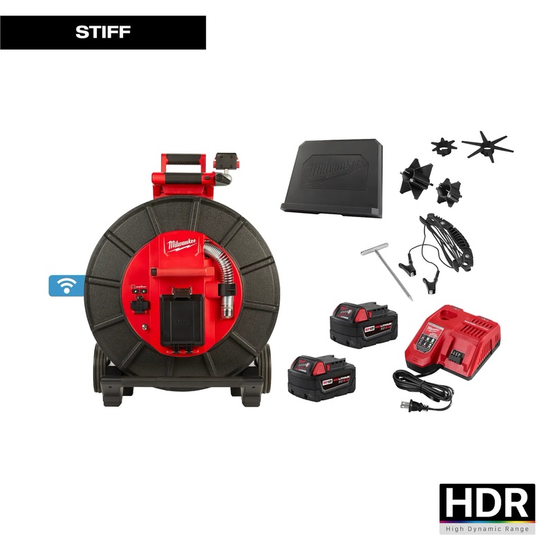 MILWAUKEE M18 200 Stiff Modular Pipeline Inspection System Kit