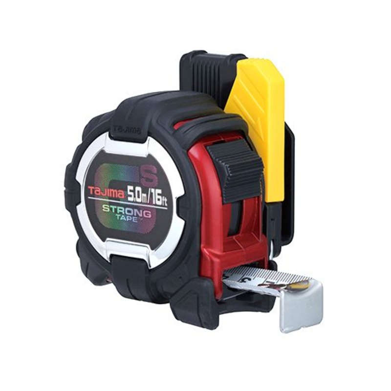 TAJIMA 16' / 5.0m GS-LOCK Measuring Tape w/ Safety Belt Holder