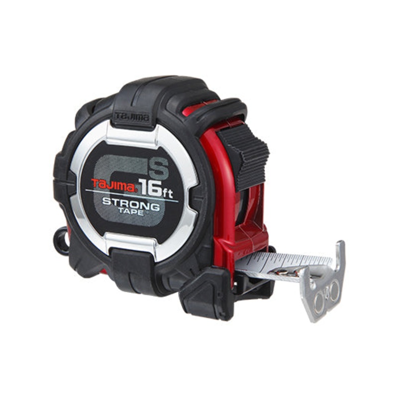 TAJIMA 16' GS-LOCK Horned Magnetic Hook Compatible Clip Measuring Tape