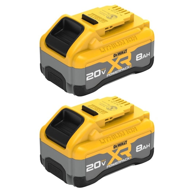 DEWALT 20V MAX* XR POWERPACK 8.0Ah Battery (2 PK)