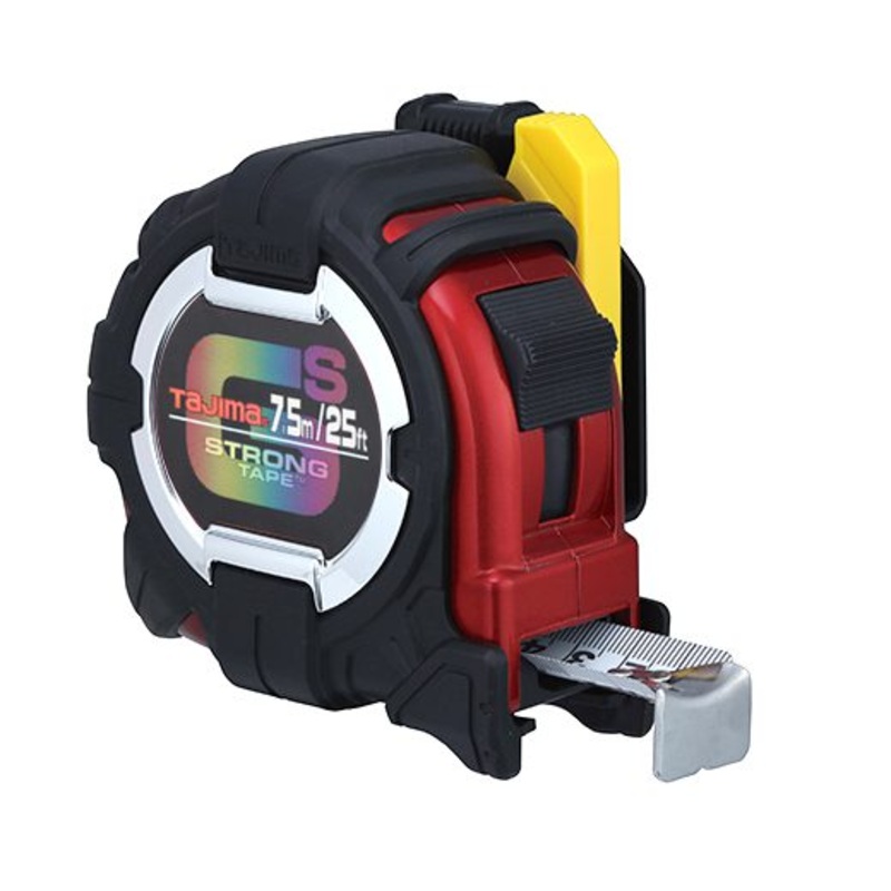 TAJIMA 25' / 7.5m GS-LOCK Measuring Tape w/ Safety Belt Holder
