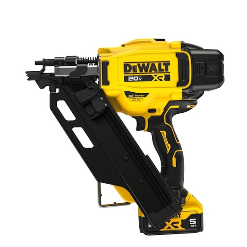 DEWALT 20V MAX* XR Brushless Cordless 30 Paper Tape Framing Nailer Kit