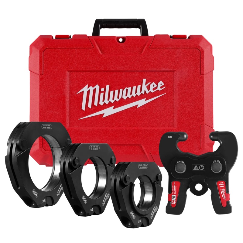 MILWAUKEE 2-1/2" - 4" CTS-V Pivoting Press Rings Kit