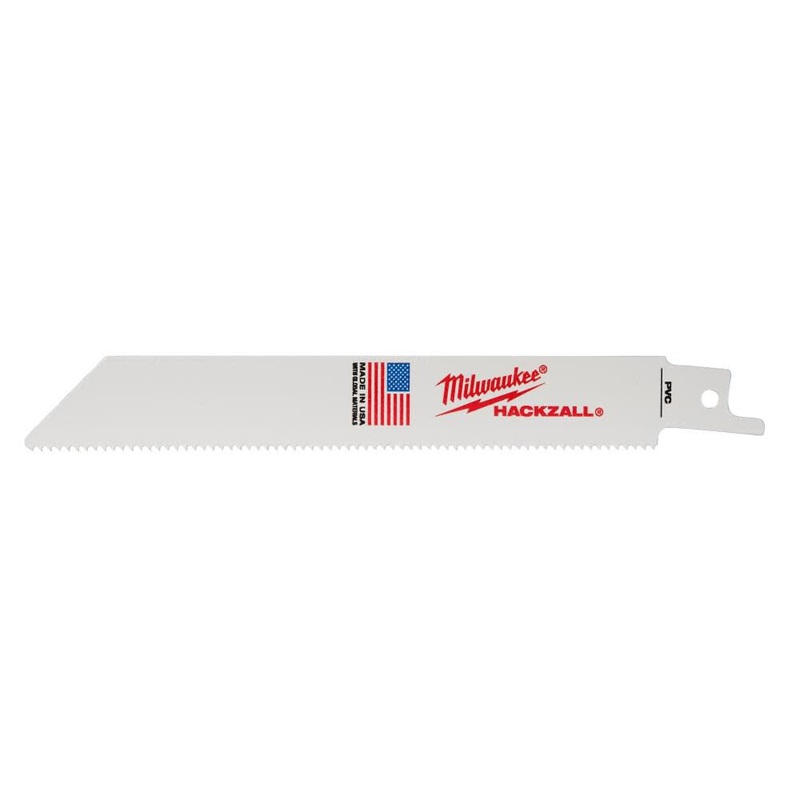 MILWAUKEE 6" HACKZALL Blade For PVC/Plastic (5 PACK)