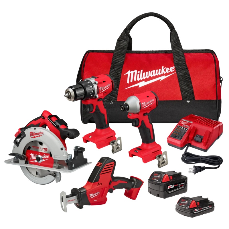 MILWAUKEE M18 4-Tool Combo Kit