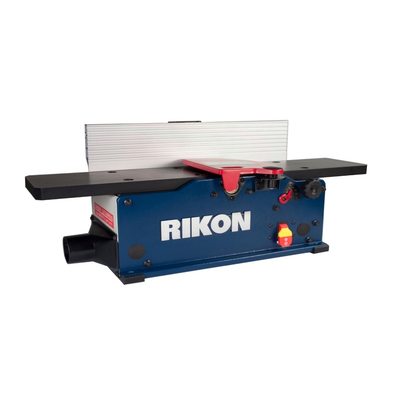 RIKON 6" Bench Top Jointer w/ Helical Style Cutter Head & SP Coated Aluminum Table