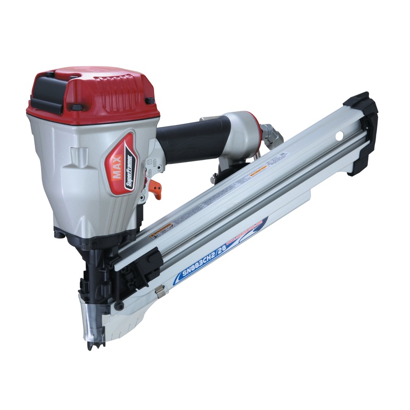 MAX 28 Degree Framing Offset/Clipped Head Stick Nailer Up To 3-1/4"