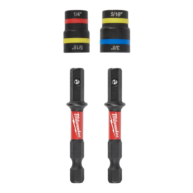 MILWAUKEE 2 PC. SHOCKWAVE IMPACT DUTY QUIK-CLEAR 2-IN-1 Magnetic Nut Driver Set