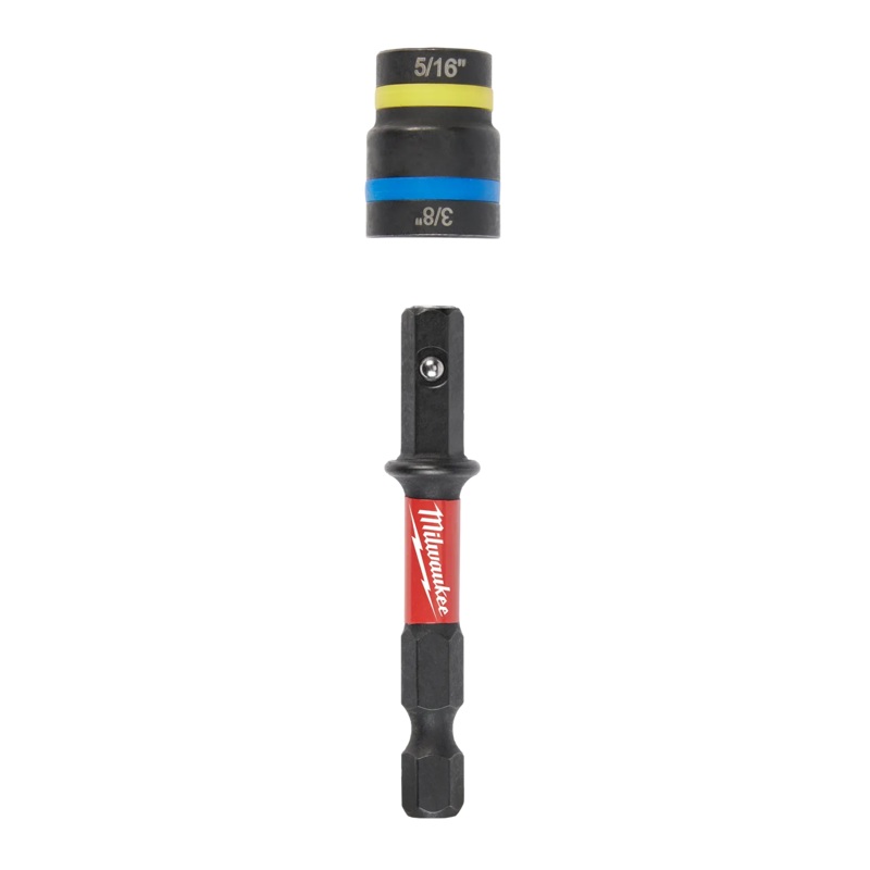 MILWAUKEE 5/16" & 3/8" X 2-1/2" SHOCKWAVE IMPACT DUTY QUIK-CLEAR 2-IN-1 Magnetic Nut Driver