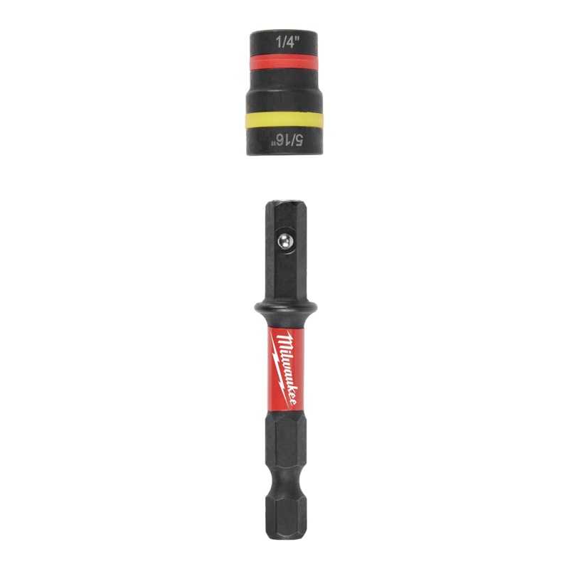 MILWAUKEE 1/4" & 5/16" X 2-1/4" SHOCKWAVE IMPACT DUTY QUIK-CLEAR 2-IN-1 Magnetic Nut Driver